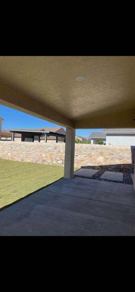 Concrete patio